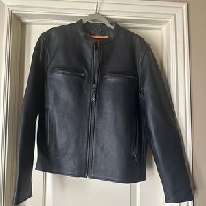 Men’s Milwaukee Leather “Crossover” black leather MC Jacket